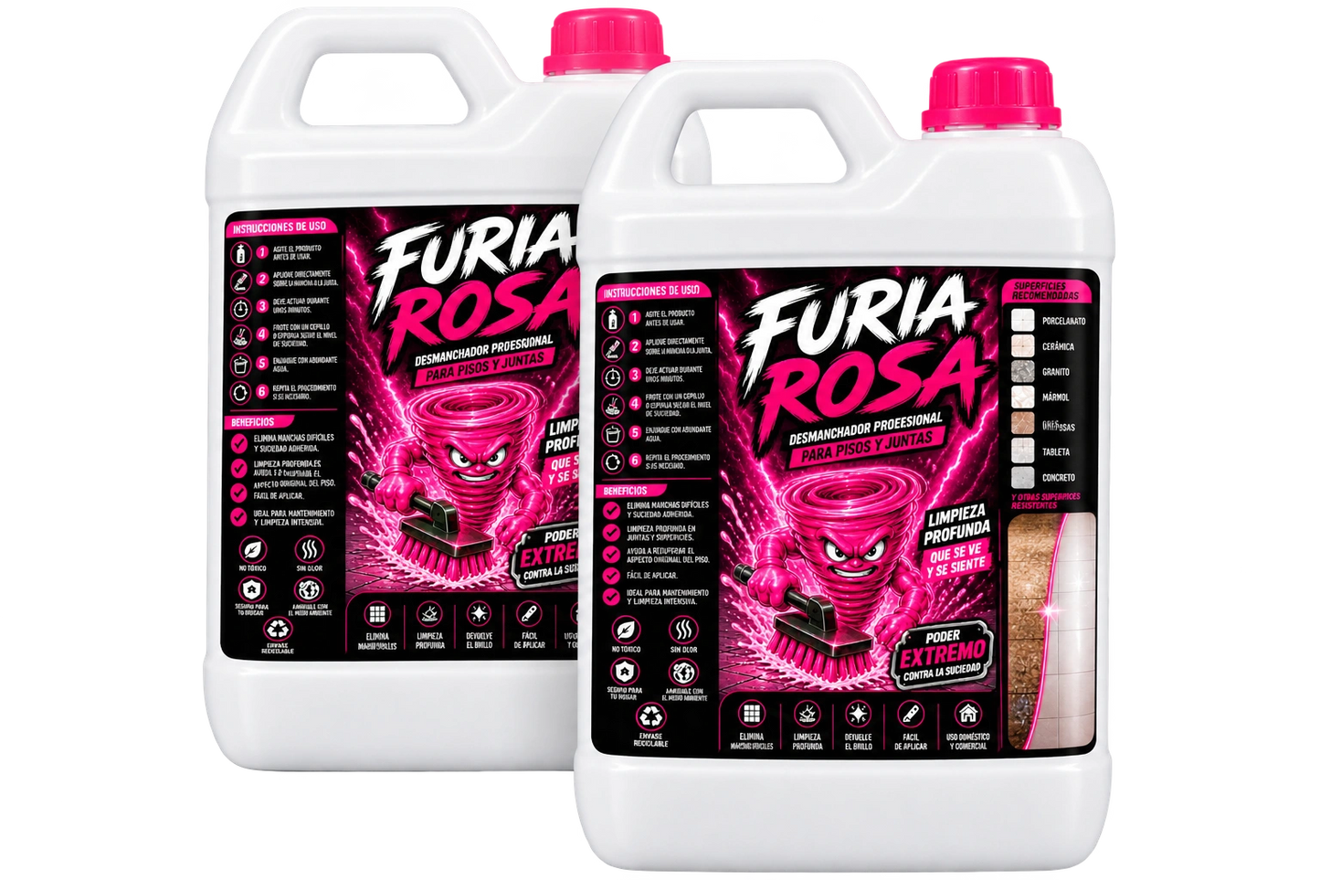 Furia Rosa🧼 - Elimina hasta lo imposible en segundos