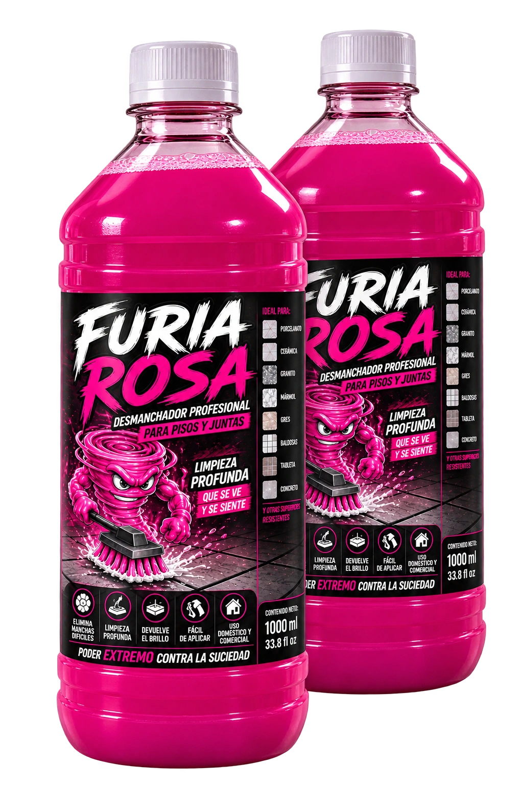 Furia Rosa🧼 - Elimina hasta lo imposible en segundos