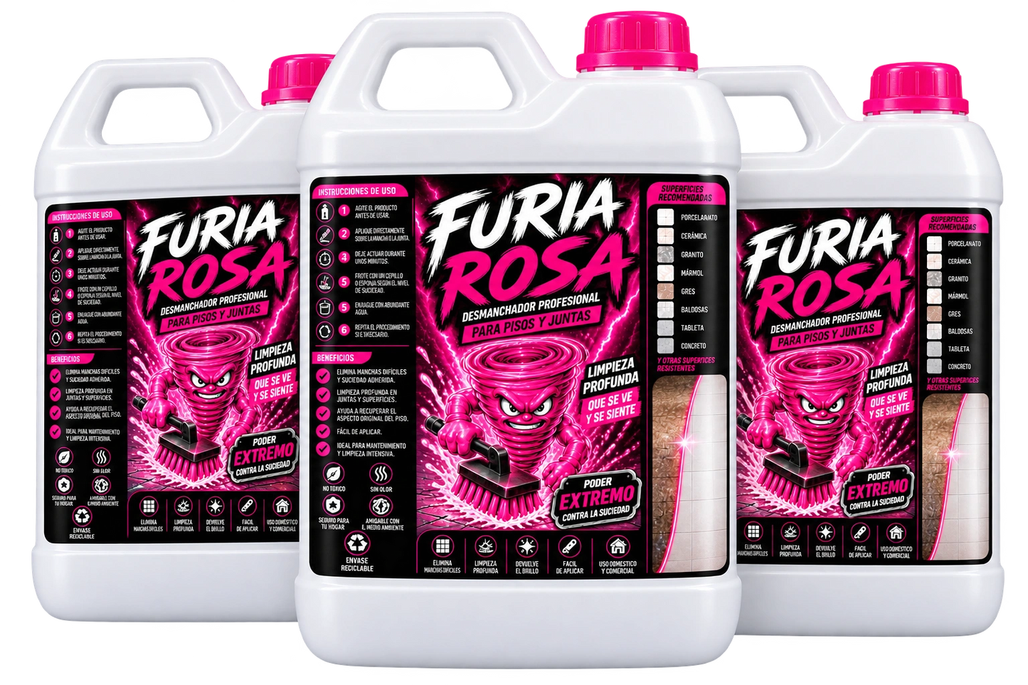 Furia Rosa🧼 - Elimina hasta lo imposible en segundos