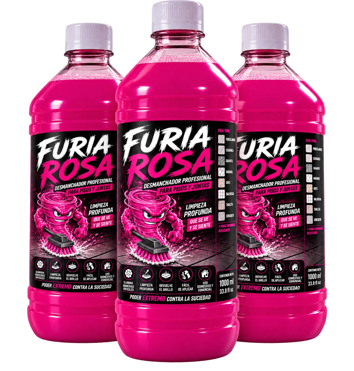 Furia Rosa🧼 - Elimina hasta lo imposible en segundos