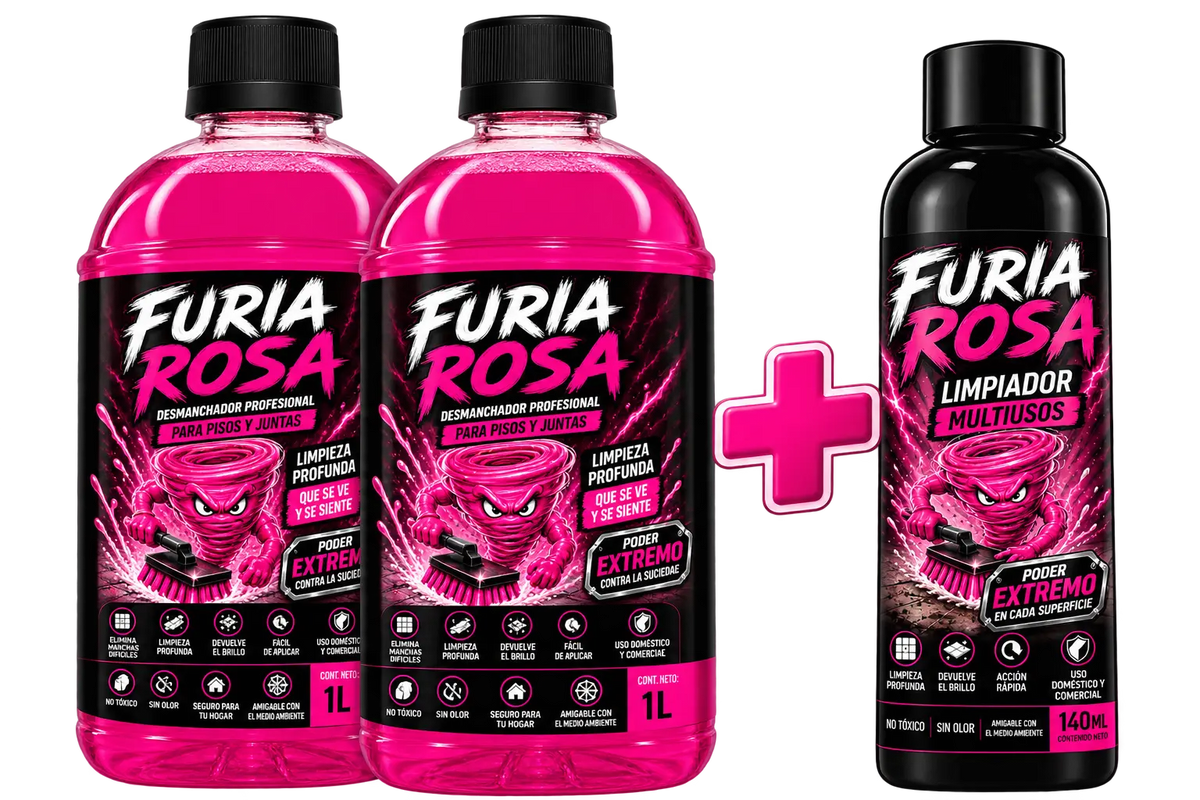 KIT Furia Rosa🧼 - Elimina hasta lo imposible en segundos